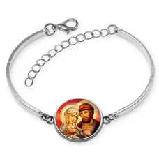 Браслет металлический, цвет серебро, Петр и Феврония C1145046