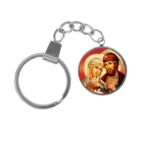 Брелок, нержавеющая сталь, с кольцом для ключей, Петр и Феврония C1145061