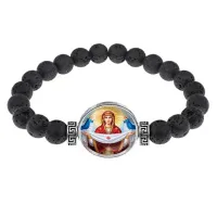 Браслет из лавы, Покров Божией Матери C1146003