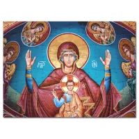 Пазл 201х146мм Богородица с Иисусом PZG-119