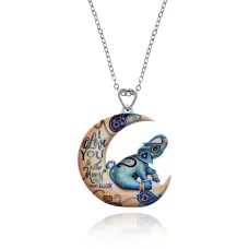 Кулон Месяц и слон, 3х3см BJK285