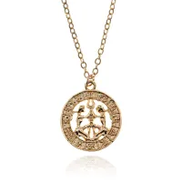 Кулон Знак Зодиака Близнецы, d.2см BJK290-09