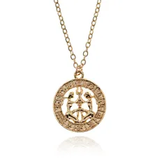 Кулон Знак Зодиака Близнецы, d.2см BJK290-09