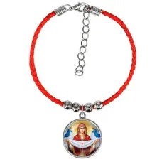 Браслет из красного шнура, Покров Божией Матери C1146047