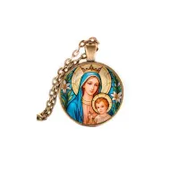 Кулон, цвет бронза, с цепочкой, Пресвятая Богородица C1147028