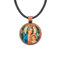 Кулон, цвет медь, со шнурком, Пресвятая Богородица C1147031