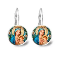 Серьги металлические, Пресвятая Богородица C1147038