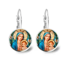 Серьги металлические, Пресвятая Богородица C1147038