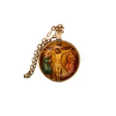 Кулон, цвет бронза, с цепочкой, Распятие C1148028
