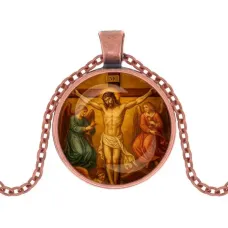 Кулон, цвет медь, с цепочкой, Распятие C1148030