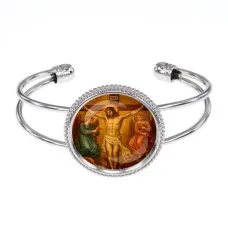 Браслет металлический, цвет серебро, Распятие C1148034