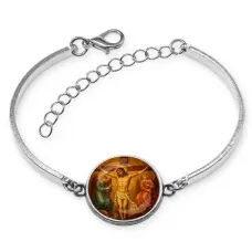 Браслет металлический, цвет серебро, Распятие C1148046