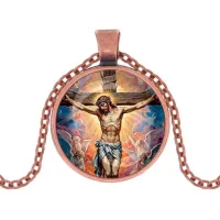 Кулон, цвет медь, с цепочкой, Распятие C1149030