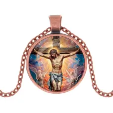 Кулон, цвет медь, с цепочкой, Распятие C1149030