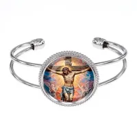 Браслет металлический, цвет серебро, Распятие C1149034