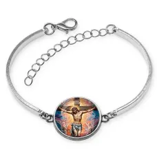 Браслет металлический, цвет серебро, Распятие C1149046