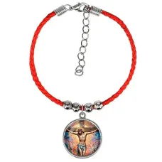 Браслет из красного шнура, Распятие C1149047