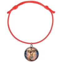 Браслет из красного шнура, Распятие C1149052