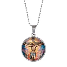 Кулон, цвет серебро, с цепочкой, Распятие C1149053