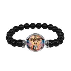Браслет из чёрного агата, Распятие C1149056