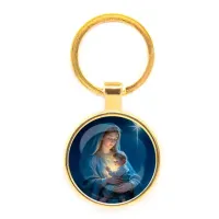 Круглый брелок, цвет золото, Рождество C1150019