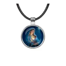 Кулон, цвет серебро, со шнурком, Рождество C1150027