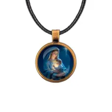 Кулон, цвет бронза, со шнурком, Рождество C1150029