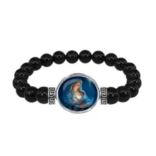 Браслет из черного агата, Рождество C1150056