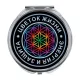 Складное зеркало Цветок жизни ZER-0060