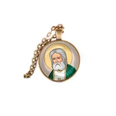 Кулон, цвет бронза, с цепочкой, Серафим Саровский C1151028