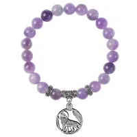 Браслет Волк (защита, сила, победа), Аметист BSP-12-07