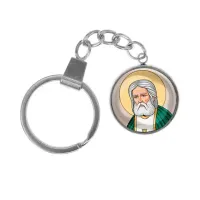 Брелок, нержавеющая сталь, с кольцом для ключей, Серафим Саровский C1151061