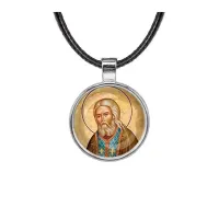 Кулон, цвет серебро, со шнурком, Серафим Саровский C1152027