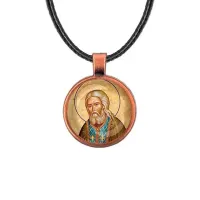 Кулон, цвет медь, со шнурком, Серафим Саровский C1152031