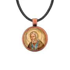Кулон, цвет медь, со шнурком, Серафим Саровский C1152031
