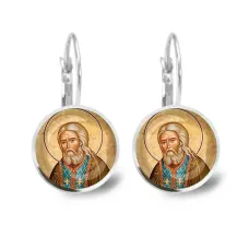 Серьги металлические, Серафим Саровский C1152038
