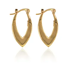 Серьги Лист, цвет золотой UD250-g