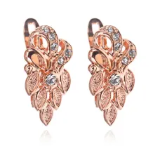 Серьги Гроздь со стразами UD252