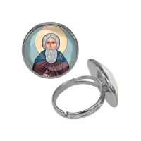 Кольцо металлическое, цвет серебро, Сергей Радонежский C1153015