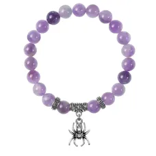 Браслет Паук (защита, трудолюбие, достаток), Аметист BSP-12-14