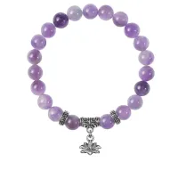Браслет Лотос (гармония и развитие), Аметист BSP-12-15