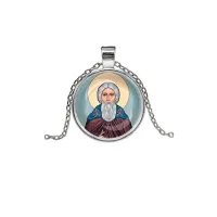 Кулон, цвет серебро, с цепочкой, Сергей Радонежский C1153026