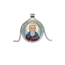 Кулон, цвет серебро, с цепочкой, Сергей Радонежский C1153026