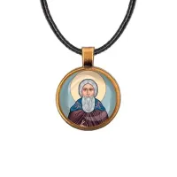 Кулон, цвет бронза, со шнурком, Сергей Радонежский C1153029