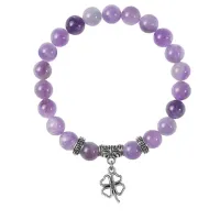 Браслет Клевер (удача, везение), Аметист BSP-12-0016