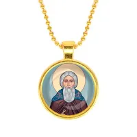 Кулон, цвет золото, с цепочкой, Сергей Радонежский C1153032