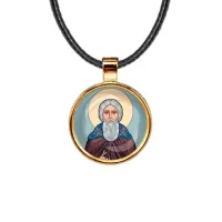 Кулон, цвет золото, со шнурком, Сергей Радонежский C1153033