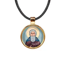 Кулон, цвет золото, со шнурком, Сергей Радонежский C1153033