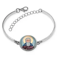 Браслет металлический, цвет серебро, Сергей Радонежский C1153046