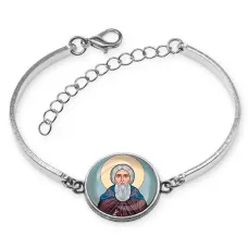 Браслет металлический, цвет серебро, Сергей Радонежский C1153046